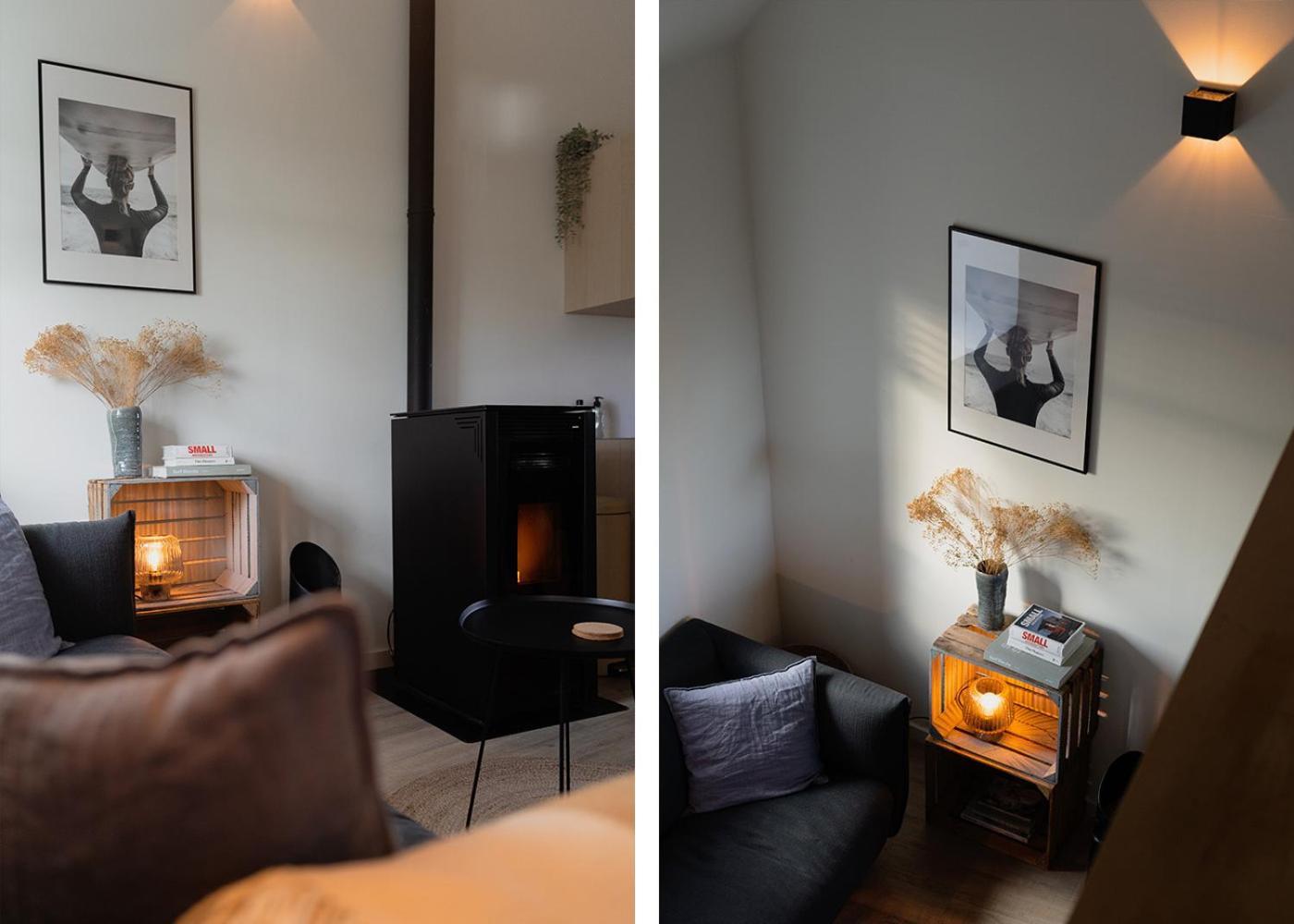 Romantisch Huisje Met Houtkachel & Airco Op 2,5Km Van Zee グルーデ エクステリア 写真